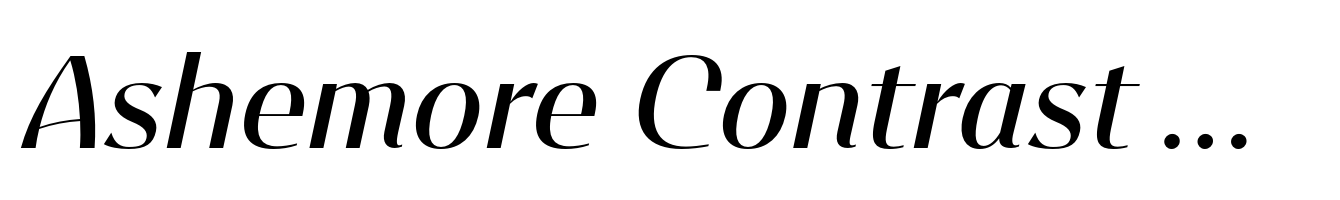 Ashemore Contrast Medium Italic